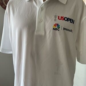Port Authority White Polo Shirt with US Open Logo